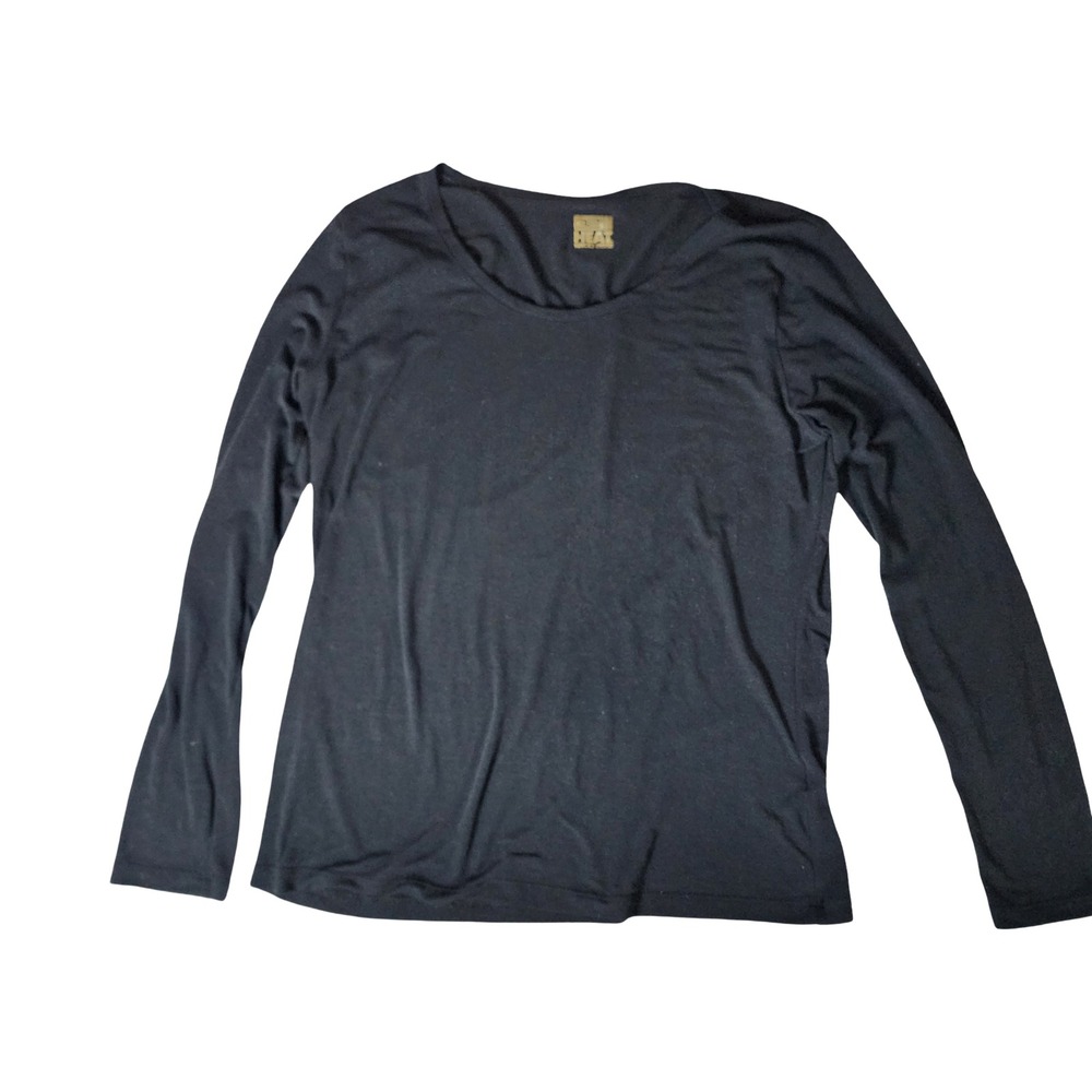 32 Degrees Heat‎ Womens XL Black Long Sleeve Scoop Neck Tee Base Layer T-Shirt